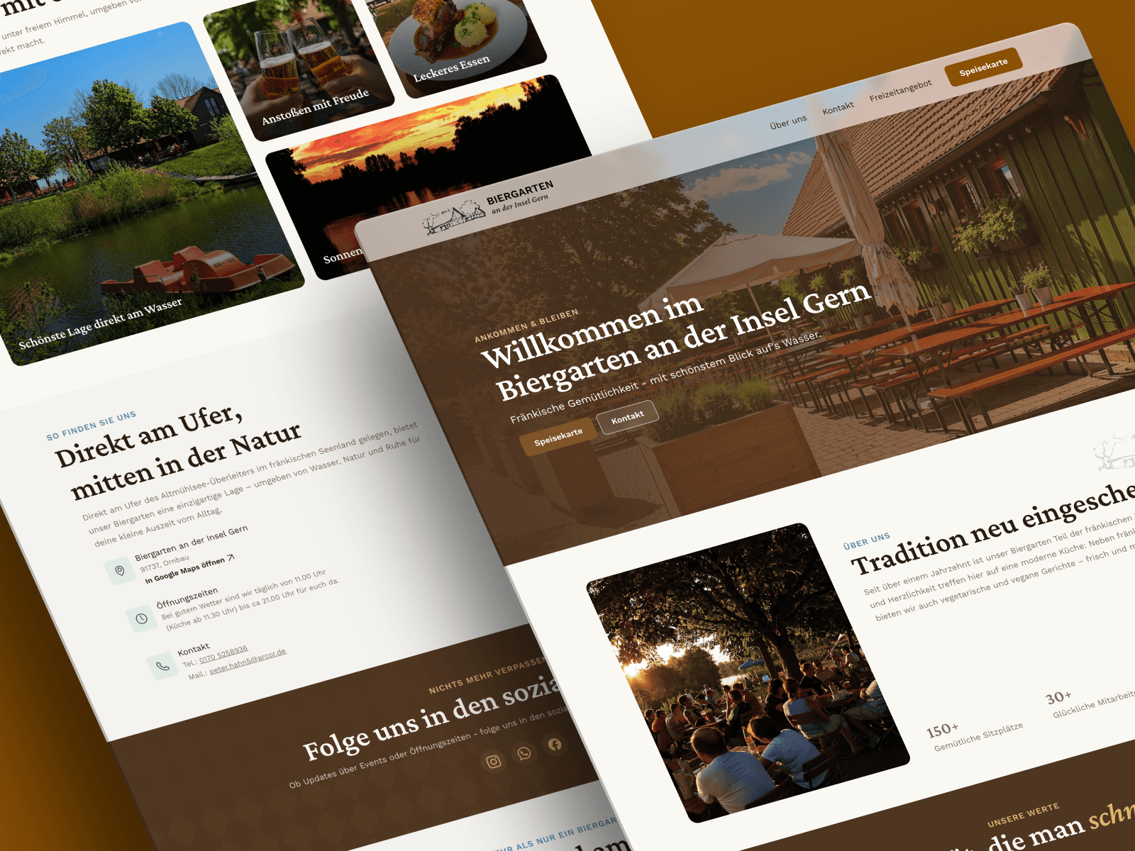 Titelbild für Website Bieragarten an der Insel Gern
